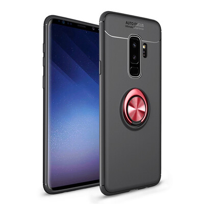 

Fivice Samsung Galaxy S9 plus case TPU metal ring shell magnetic bracket soft shell