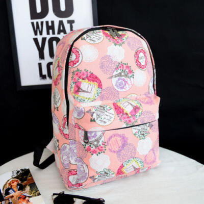 

Boys Girls Retro Backpack Rucksack School College Travel Laptop Canvas Bag US