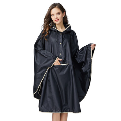 

Diliba Womens Waterproof Raincoat Lightweight Packable Rain Coat Poncho Hooded