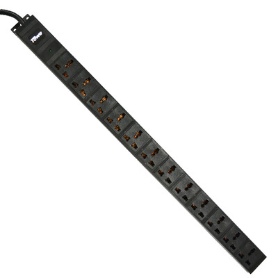 

TOWE EN16 W1201 high-power PDU socket cabinet dedicated plug 12-bit vertical 16A plug 10A output 25 flat