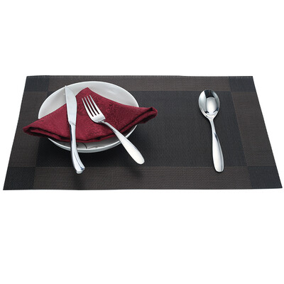 

Jingdong supermarket Ou O O PVC PVC Western style mats table mats mats thicker mattress pad mats tablecloths brown two sets of C011