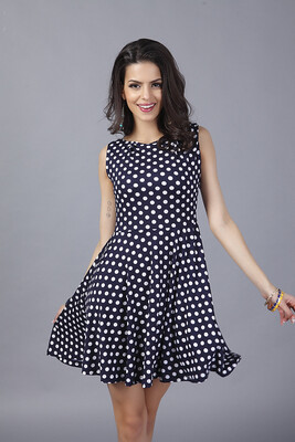 

Buenos Ninos Summer Large Size Womens Bitter Fleabane Bitter Fleabane Skirt Polka Dot Dress