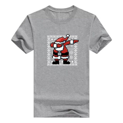 

Dabbing Santa Claus Ugly Christmas Sweater Themed Premium Crewneck Mens T-Shirt