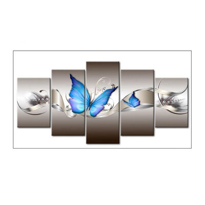

UpperX Full Drill DIY 5D Diamond Painting Embroidery Cross Crafts Stitch Kit Home Decor blue butterfly