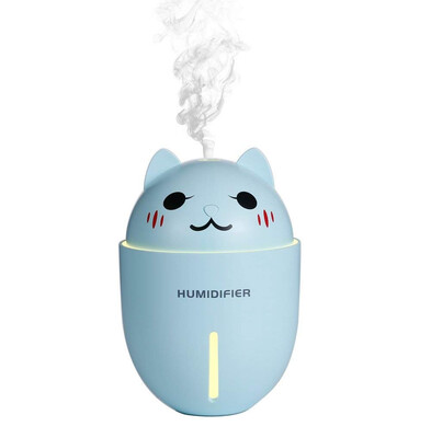 

Cool Mist Humidifier Portable Small Humidifiers with Light&USB Fan 320ml 10 Humidifiers for Bedroom Desk Office&Home