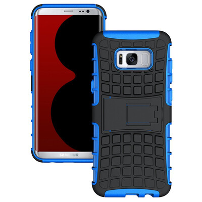 

Fivice Samsung S8 Plus Case TPU anti-fall tire pattern back clip bracket phone case