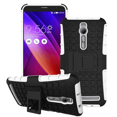 

Fivice Asus Zefone 2 ZE551ML 55 inch Case TPU anti-fall tire pattern back clip bracket phone case