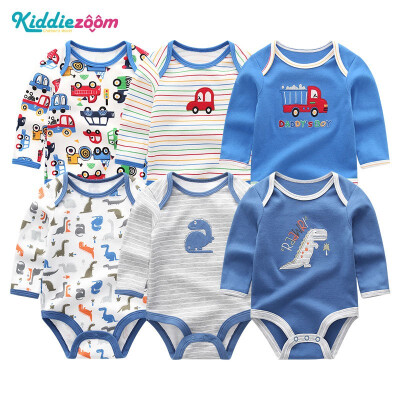 

6PCS Baby Girl Clothes Long Sleeve Bodysuits Newborn Baby Boy Clothes Cotton Babywear Girls Clothing Sets Bebe Unicorn Outwear