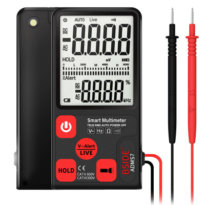 

BSIDE ADMS7 Smart Multimeter True RMS Digital Multimeter Measuring ACDC Voltage Resistance Frequency with LCD Display DCAC Volta