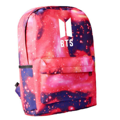 

KPOP BTS Logo Unisex Backpack Bangtan Boys School Shoulder Bag Jimin Jung Kook S