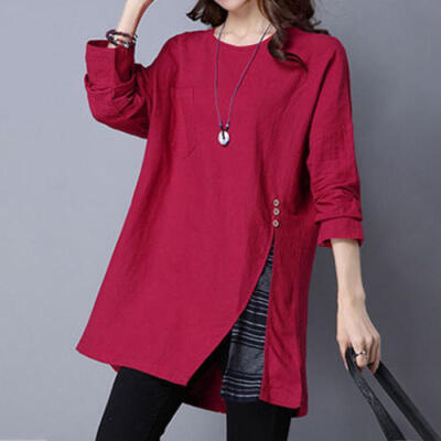 

Fashion Women Ladies Loose Casual Long Sleeve T-Shirt Cotton Blouse Tops T-Shirt