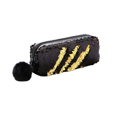 

Fashion Women Cosmetic Pouch Reversible Double Colors Glitter Sequins Zipper Storage Bag Makeup Bags Organizer Handbag Coin Purse