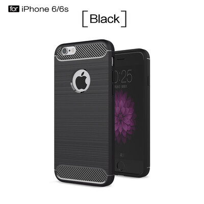 

Fivice iphone 6 case Luxury brushed carbon fiber TPU soft shell
