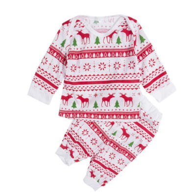 

Family Matching Christmas Pajamas Set Xmas Sleepwear Outfits Homewear Adult Kids