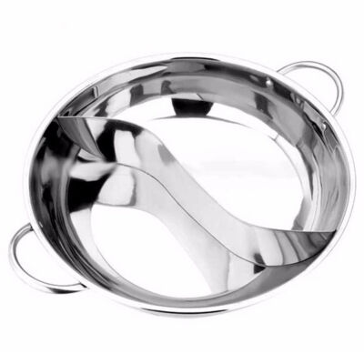 

UpperX Stainless Steel Hot Pot Kitchen Soup Stock Pot Cookware For Induction Cookers Cooking Pot Mandarin Duck Pot