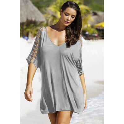 

US Plus Size Sexy Women Summer Casual Evening Party Beach Dress Short Mini Dress