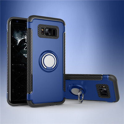 

Fivice Samsung Galaxy S8 plus case PC metal ring shell magnetic car bracket TPU phone case