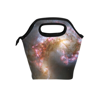 

Insulated Lunch Tote Bag Sci Fi Cloud Travel Picnic Lunch Handbags Portable Zipper Lunch Bag Box