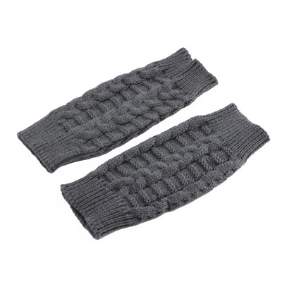 

Fashion Unisex Men Women Knitted Fingerless Winter Gloves Soft Warm Mitten