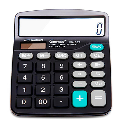 

Broad Power (GuangBo) Dual Power Solar Calculator Desktop Computer NC-837