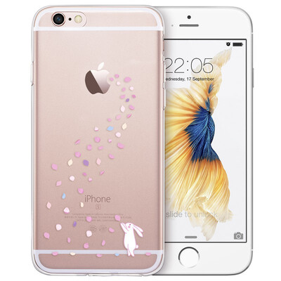 

ESR iPhone6 ​​ 6s Phone Case Case Apple 6s Mobile Phone Case Silicone Transparent Anti-Wrestling Soft Shell Ping What Series Flower Rain Rabbit