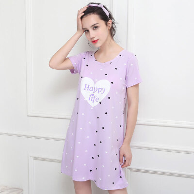 

Nanjiren Ladies Home Short-sleeved Cotton Pajamas