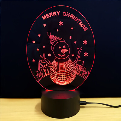 

MSparklingTD026 Creative Christmas 3D LED Lamp