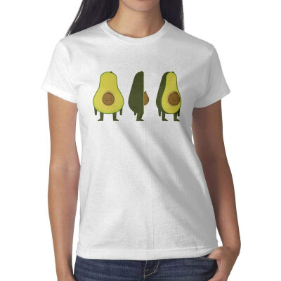 

Melinda Avocado Janpanese Womens White Tshirt Cotton Lovely T-Shirts