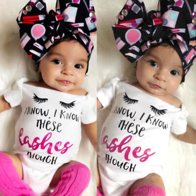 

Newborn Baby Girls Short Sleeve Romper Bodysuit Outfits Clothes Summer US Stock