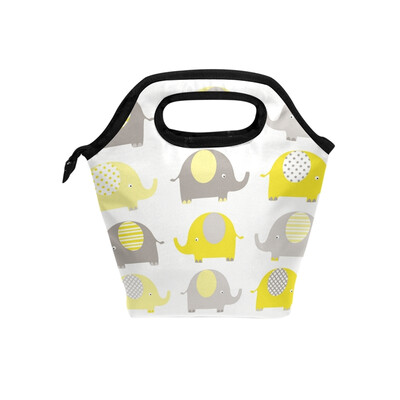 

Lunch Bag Tote Bag Cute Elephant Travel Picnic Organizer Lunch Holder Handbags Lunch Bag Box