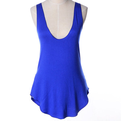 

Womens Sexy V-neck Modal Black Vest Top Low cut Sleeveless blouses