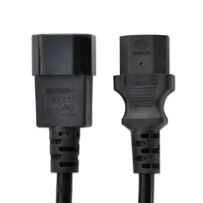 

TOWE) Chassis power cord pdu server C13-C14 power cord extension cord 3 * 1.5 level 1 meter long