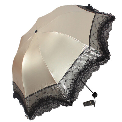 

Paradise umbrella Lace Spike Huan Shu Li San Vinegar Mushroom Sunny Umbrella Champagne 33051E