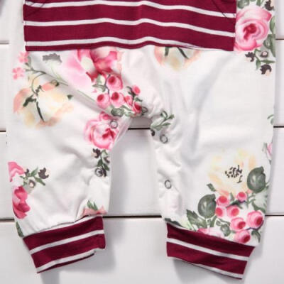 

UK Stock Toddler Baby Girls Flower Jumpsuit Romper Bodysuit Kids Clothes Outfits