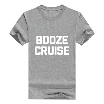 

Booze Cruise Men T-Shirt Funny Saying Sarcastic Novelty Humor