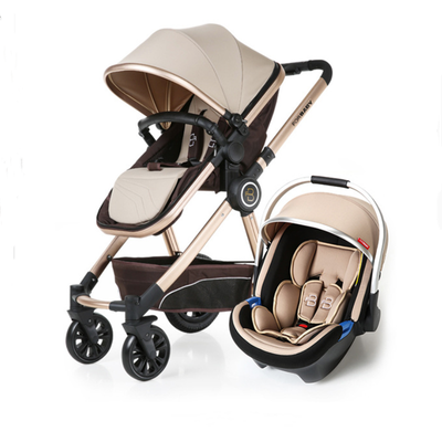 

Baby StrollerHigh quality luxury Baby Stroller 3 in 1 High Landscape Baby Carriages For Kids With Baby Car Seat Prams For Newborns