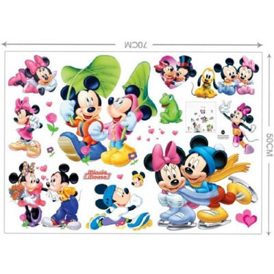 

70CM Disney Mickey Mouse Decal Art Mural Nursery Room Decor Vinyl Sticker
