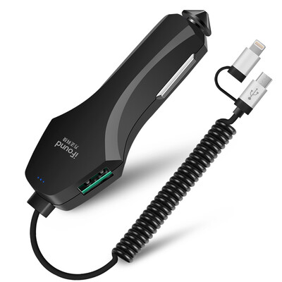 

Ifound FZ-18 Car Charger with Data Cable Dual Ports