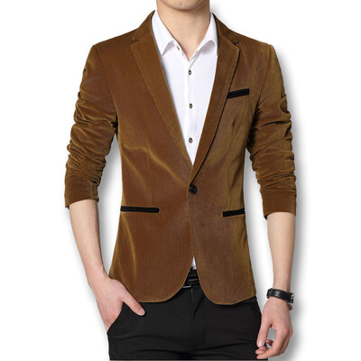 

New Mens Business Suits Dress Coats 2016 Fashion Men Spring Autumn Casual Blazers Slim Fits Outwears Cool Style 4 Colors