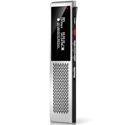 

Moonlight E5856 8G серебристый металл тонкий профессиональный диктофон, высокое качество без потерь громкий динамик MP3-плеер удаленного шумоподавление движение серебра