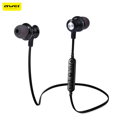 

Awei A980BL Wireless Sports Bluetooth 40 Noise Isolation Earphones with Handsfree Songs Track Function