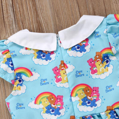 

Newborn Toddler Girls Princess Kids Baby Blue Party Pageant TuTu Dress Outfits