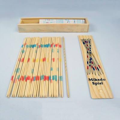

Детские образовательные деревянные Традиционные Mikado Spiel Pick Up Sticks с коробкой игры