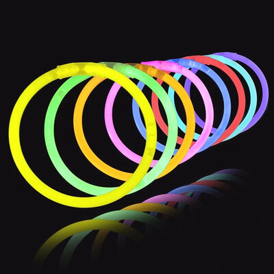 

Outdoor 10-Pack Led Bracelets Glow Stick Necklaces Non-Toxic&Safe for Kids