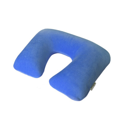 

Wellhouse 1pc Inflatable U Shape Neck Pillow Detachable Neck Cushion Washable Travel Pillow For Head & Neck Care
