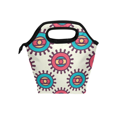 

Insulated Lunch Tote Bag Strange Figure Travel Picnic Lunch Handbags Portable Zipper Lunch Bag Box
