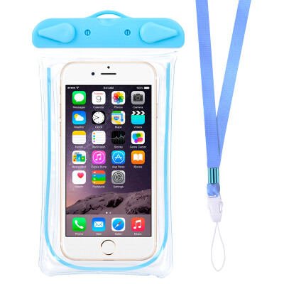 

Send mobile phone waterproof jacket outdoor diving sports waterproof bag with Apple iphone6s plus 5s millet Samsung Huawei 57 inches the following general models with lanyard blue