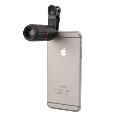 

Universal 8-18x Zoom Optical Mobile Phone Telescope Telephoto Camera Len+Clip