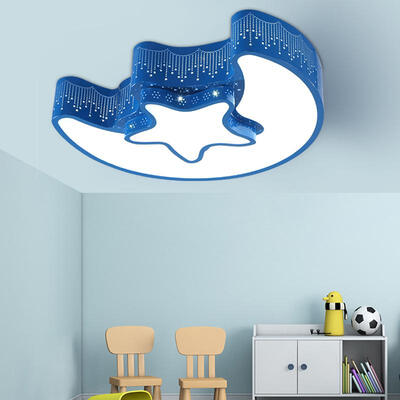 

Modern Simple Creative Style Stepless Dimming LED Ceiling Light Flush Mount Star Moon Shape for Decoration