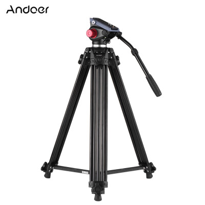 

Andoer Professional Aluminum Alloy Camera Video Tripod Panorama Fluid Hydraulic Head Ballhead for Canon Nikon Sony DSLR Recorder D